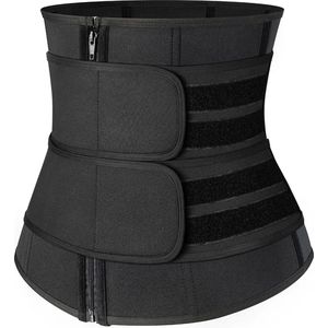 Vivva - Corset - Korset - Waist Trainer - Waist Trainer - Corrigerend Ondergoed - Afslankband - Afslanken - Maat L - Zwart - TRIMWRAP
