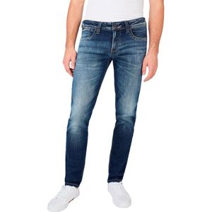 Pepe Jeansvoor mannen. PM206322DN7 Jean Hatch blauw (28/32), Casual, Denim, Biologisch katoen, Duurzaam