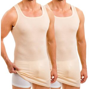 Heren Extra Lang Onderhemd Katoen/Modal - 2-Pack