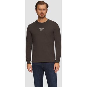 Shirt - Jersey - Lange Mouw - Normale Pasvorm - Ronde Hals - Logoprint