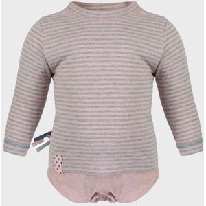 Baby T-shirt met lange mouwen OrganicEra Organic Baby T-shirtbody, gestreept