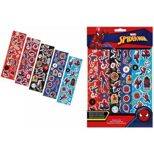 SPIDERMAN - stickers - stickervellen - 5 sticker vellen van spiderman