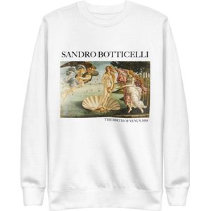 Sandro Botticelli 'De Geboorte van Venus' (""The Birth of Venus"") Beroemd Schilderij Sweatshirt | Unisex Premium Sweatshirt | Wit | S
