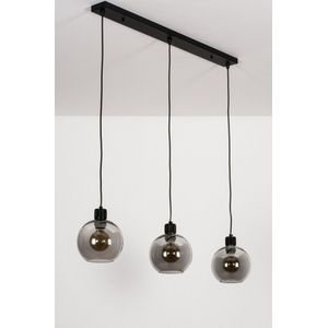 Lumidora Hanglamp 74037 - 3 Lichts - E27 - Zwart - Grijs - Metaal