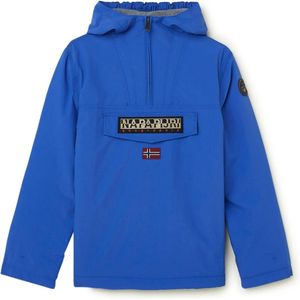 Napapijri Rainforest anorak met klepzak en waterafstotende coating - Blauw - Maat 176