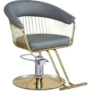 Stemily Kappersstoel - Barber - Ergonomisch - Draaibaar - Verstelbare Hoogte: 73-83 cm - Kunstleer & Metaal - 52×63×83cm