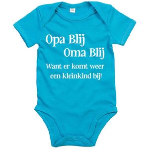 Rompertje Opa Blij Oma Blij-Surf Blue-3-6 Maanden