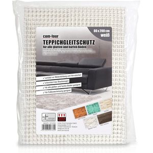 Antislipmat voor Tapijt 200x80 cm - Onder tapijtstopper in Wit - Veiligheid en Comfort voor Thuis