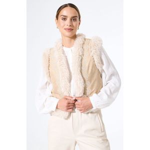 GARCIA - Effen Jack - Bruin - Mouwloos - Cropped Gilet