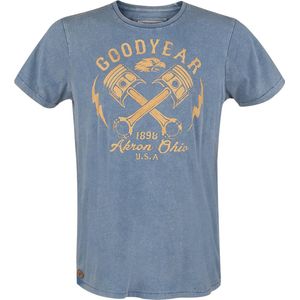 GoodYear Meaford Heren T-shirt - lichtblauw - S