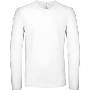 Herenshirt 'E150' met lange mouw B&C Collectie Wit maat L