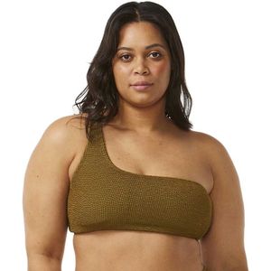 Rip Curl Sunshine One Shoulder Bikinitop Bruin L Vrouw
