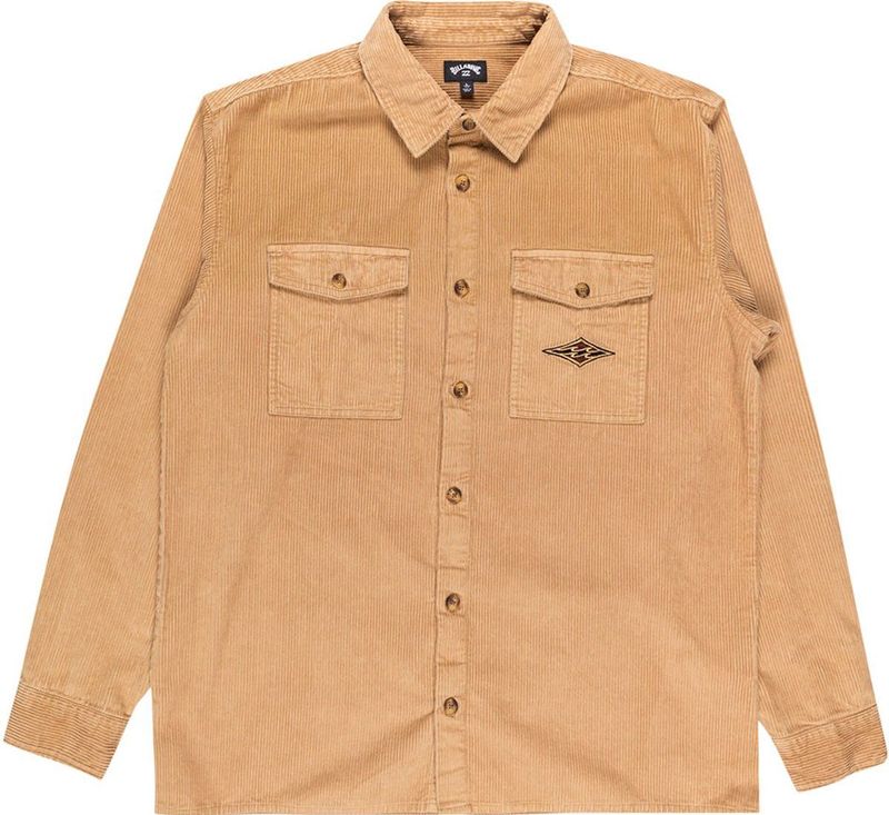 BILLABONG - BONG DAYS - Overhemd - Kaki - Corduroy - Lange Mouw
