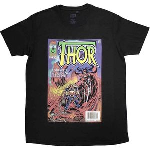 Marvel Thor - Thor Living Legend Comic Cover Heren T-shirt - XL - Zwart