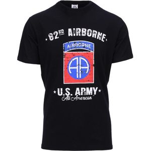 Fostex Garments - T-shirt U.S. Army 82nd Airborne (kleur: Zwart / maat: XL)