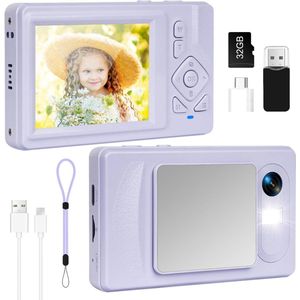 MKSS® Vlog Camera voor Beginners - Videocamera voor Kinderen en Volwassenen - Handycam - 4K Kwaliteit