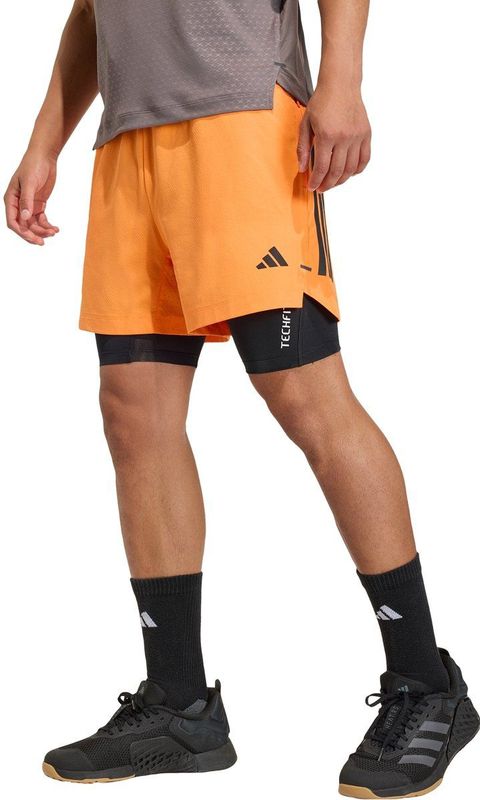 adidas Performance D4T POWER 3 STRIPES SHORT - Heren - Oranje