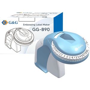 GG-B90 Embossing labelmaker - 3D-embossingapparaat - Draagbaar etiketteerapparaat - etiketprinter met (£ € Ä Ö Ü), eenvoudig te gebruiken voor thuis, op kantoor