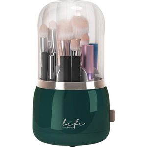 360° Draaibare Make-Up Organizer - Cosmetica Borstel Houder - Donkergroen