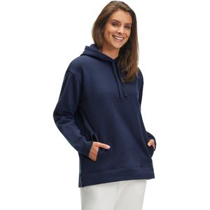FALKE Basic Sweat Hoody zacht comfortabel katoen sweater dames blauw - maat XS