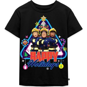 Brandweerman Sam™ Fijne Feestdagen Van Het Team Premium T Shirt Kinderen