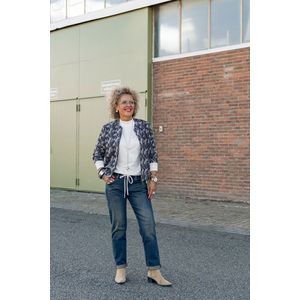 Louise - Crop Top - Wit - Sportieve Uitstraling - Lange Mouwen