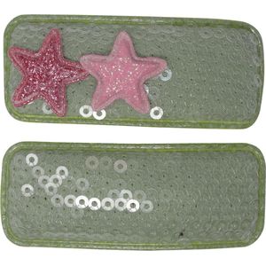 Jessidress® Haarspeldjes Meisjes Haarspelden met pailletten Haarclips - Groen