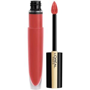 L'Oreal Paris - Rouge Signature - 450 - Adored - Matte Lipstick - Rood - Vloeibare Lippenstift - 7 ml