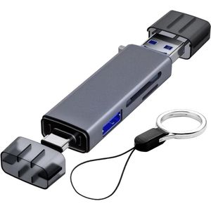 JGS Premium - USB C 3.0 SD-kaartlezer met hoge snelheid en Micro SD 5 Gbps