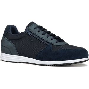 Geox - Arthien - Sneakers - Zwart - Mesh en Suède