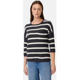 camel active - Boxy - Gebreide Trui - Middernachtblauw - 3/4-mouwen