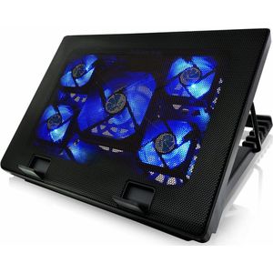 Laptop cooler - Laptop cooling pad - Cooling stand - Verstelbaar - Tegen oververhitting - Must have voor in de zomer voor uw laptop!