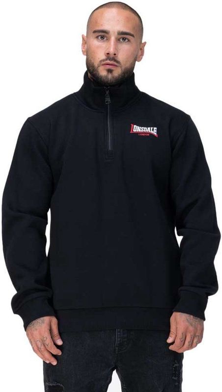 Lonsdale - Gryffidam - Sweatshirt - Zwart - Met Halve Rits