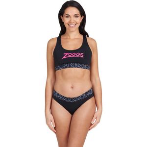 Zoggs - Actionback - Bikini - Zwart - 2-delige set - Ecolast+ stof