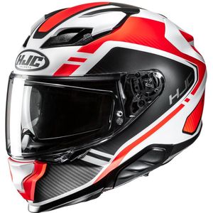 HJC - F71 - Integraalhelm - Zwart Wit Oranje - Glasvezel/Fiber Mix