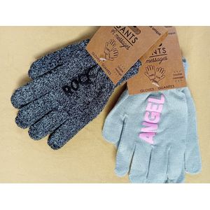 Handschoenen - 2 paar tienerhandschoenen met leuke boodschap