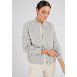 Damart - Kabelgebreid Thermolactyl vest - Grijs - XS