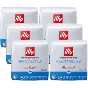 illy - Iperespresso koffie home cafeinevrij 6 x 18 capsules