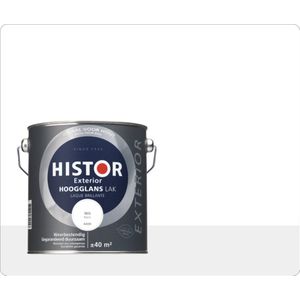 Histor Exterior Lak Hoogglans 2,5 liter - Wit