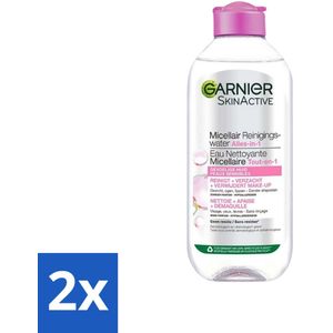 Garnier - SkinActive - Micellair Reinigingswater - Gevoelige Huid - Milde Reiniging & Make-Up Remover - 400 ml - Voordeelverpakking - 2 stuks