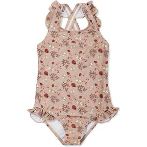Nuuroo UV-Werend Badpak voor Kinderen – Ariel Zwempak Meisje met Ladybug Blossom Print – Duurzaam Kinderbadpak van Gerecycled Polyester – UV-Zwempak Kinderen met Bescherming 50+ – Zomer Zwemkleding Baby & Peuter - Maat 80/86