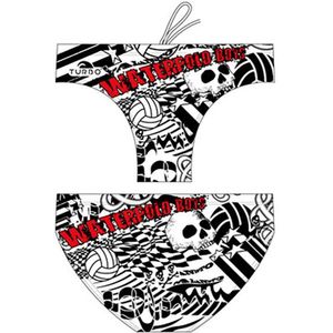 Turbo Waterpolo Junior Zwemslip Wit 7-8 Years Jongens