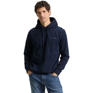 Tom Tailor Heren Sweatshirt BASIC HOODIE regular fit Blauw XXL Volwassenen