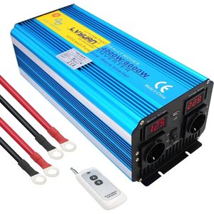 Omvormer 4000W Zuivere Sinusgolf met Afstandsbediening en USB-poorten