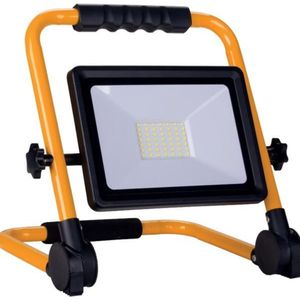 30W LED-projector voor constructie IP65 draagbaar + 3M-kabel - Koel wit licht - Aluminium - SILUMEN