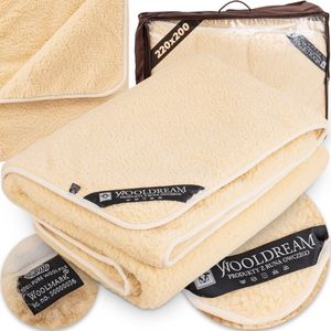 Luxe Merino Wolle dekbed 220x200cm - Warm en anti-allergisch