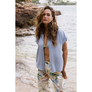 IVY BEAU Malia Tops - Blue - maat 44