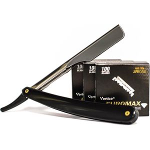 EUROMAX 300 Scheermesjes  + TSF Razor, Shavette, Barbiersmes, kappersmes, klassiek open scheermes,