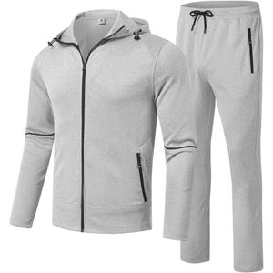 Trainingspak heren joggingpak 2-delig met capuchon voor sport en vrije tijd