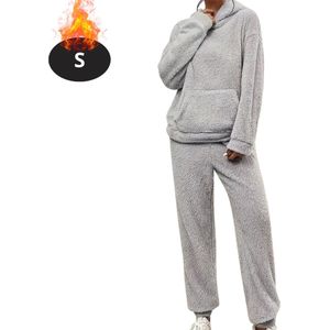 Bovista Joggingpak - Huispak - Volwassenen - Trainingspak - Comfortabel - Joggingsbroek - Tracksuit - Dames - Grijs - S